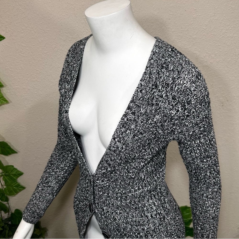 American Eagle, Gray Button-Down Knit Cardigan - image 5